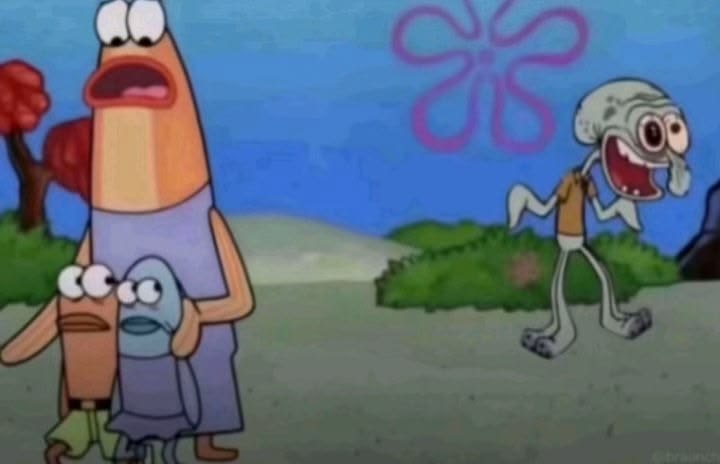 Squidward Weird Face